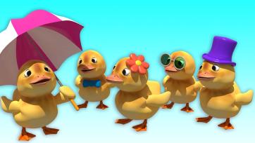 Five Little Ducks | Nursery Rhyme For Kids