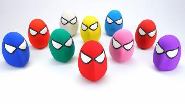Surprise Figurines Unveiled: Unboxing Multicolored Spiderman Heads!