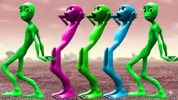 Dancing Aliens in Colorland Adventure