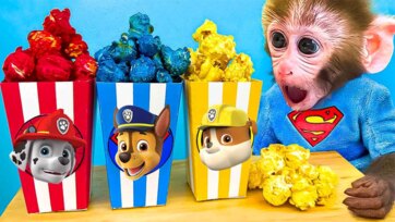 The Monkey and the Rainbow Popcorn Adventure