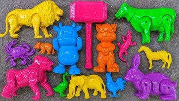 Colorful Toy Animals Adventure - Learning Colors for Kids