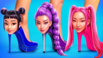 Fantasy K-Pop Demon Hunter Shoes with Colorful Animated Souls