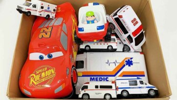 Colorful Toy Cars Unboxing and Fun Ambulance Vehicle Collection