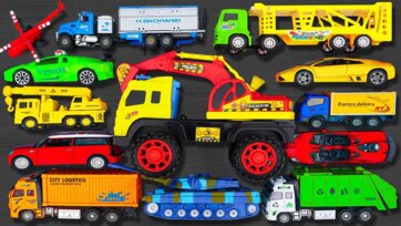 Colorful Toy Cars and Trucks Adventure for Kids - Fun Learning with Vehicles
