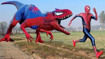 Spider-Man and the Funny Dino Chase Adventure for Kids